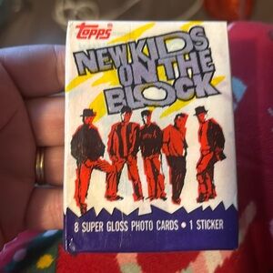 New Kids on the Block Topps photo cards.